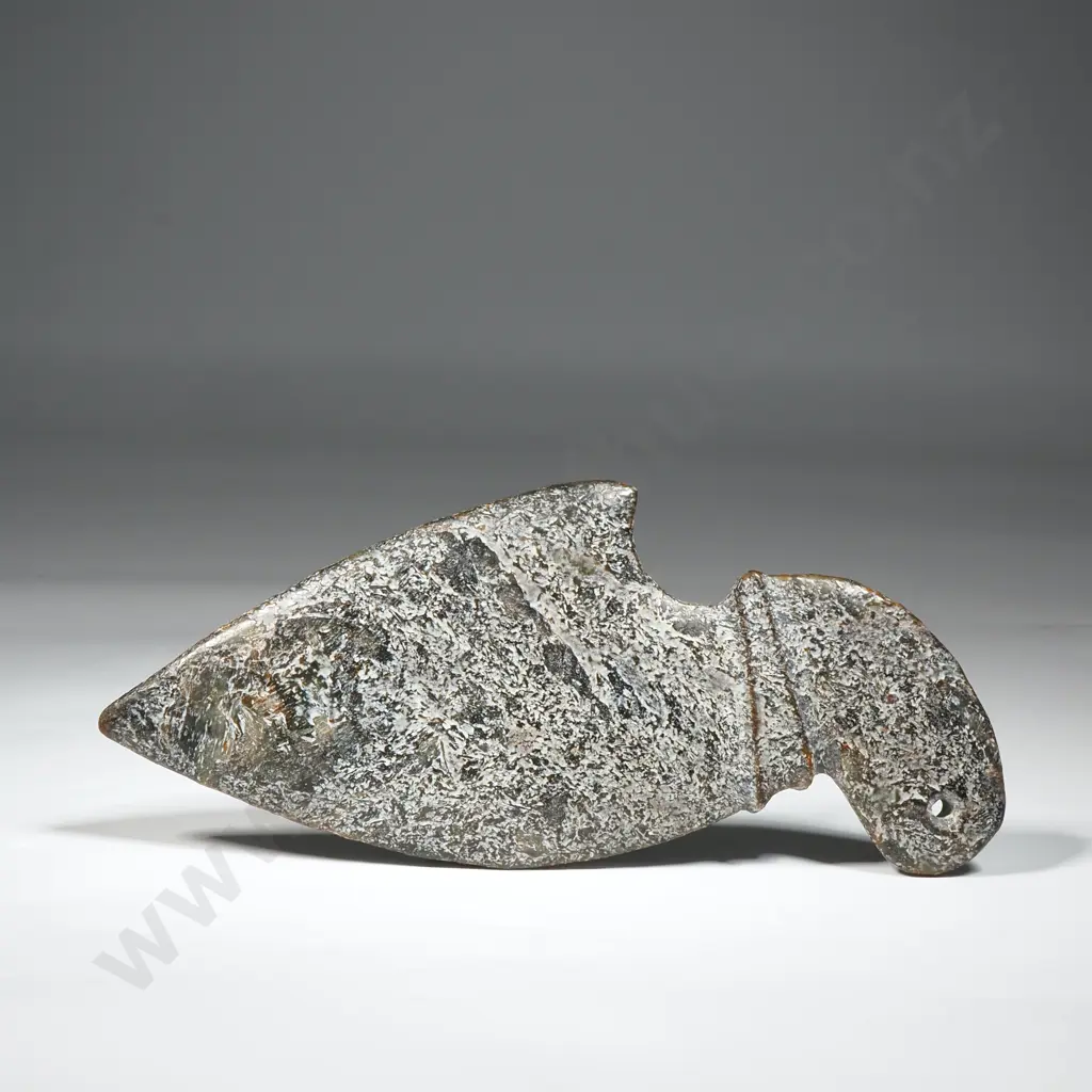 Ceremonial Jade Axe Head/Blade with Hole  Image 1++