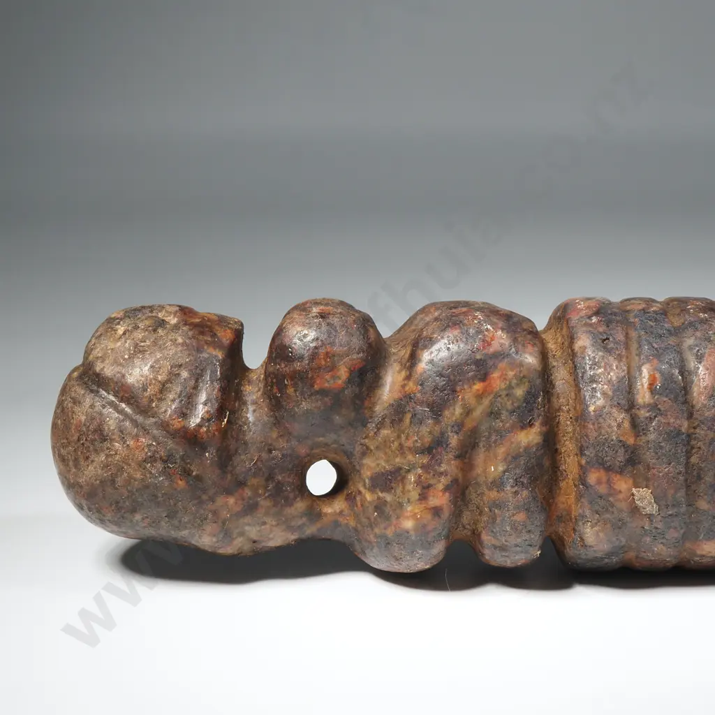 Ancient Jade Object with Figure Atop Image 1++