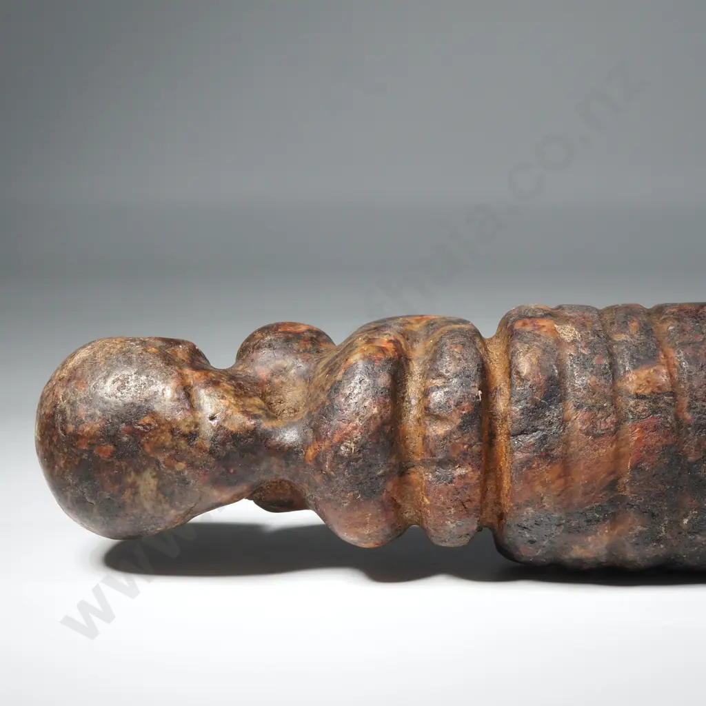 Ancient Jade Object with Figure Atop Image 1++