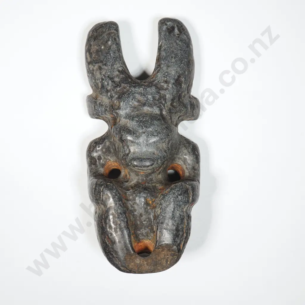 Ancient Jade Squatting Sun God Amulet/Pendant Image 1++