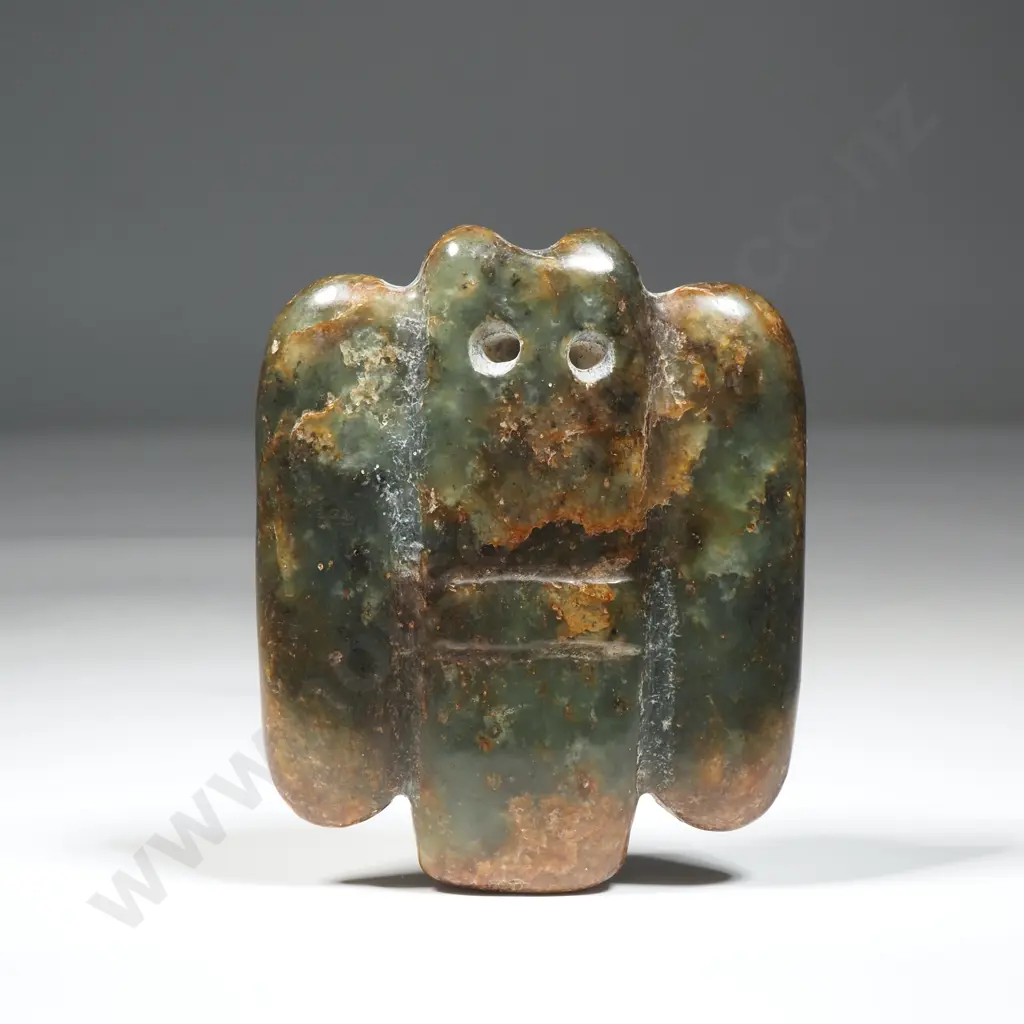 Chinese Old Jade Carved Flying Bird Animal Amulet Pendant  Image 1++