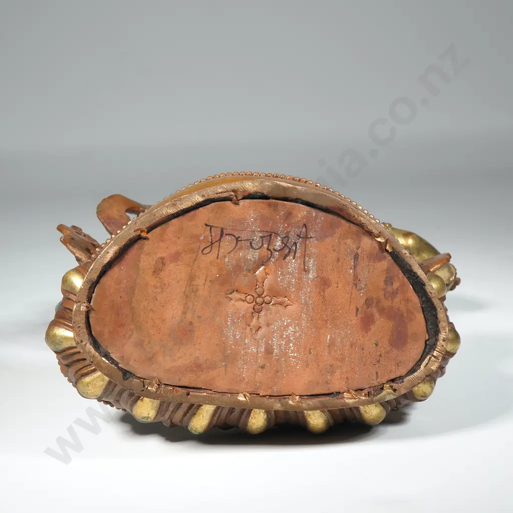 Brass Figure Of Manjushri, the Bodhisattva Of Wisdom In Mahayana  Buddhism.  Image 1++