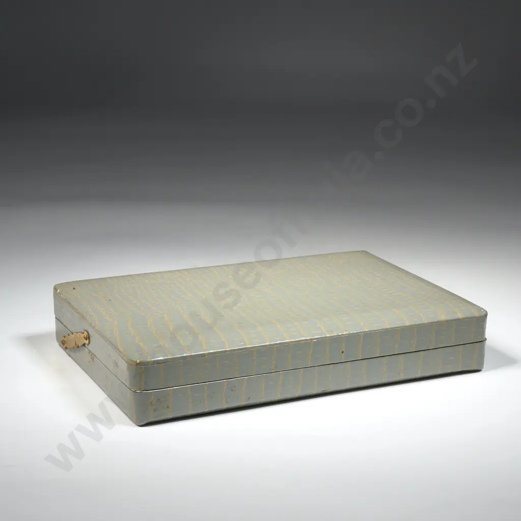 Japanese Boxed Set Of Sterling Silver Swizel Sticks Retailed By Okubo Brothers Tokyo, Japan Image 1++