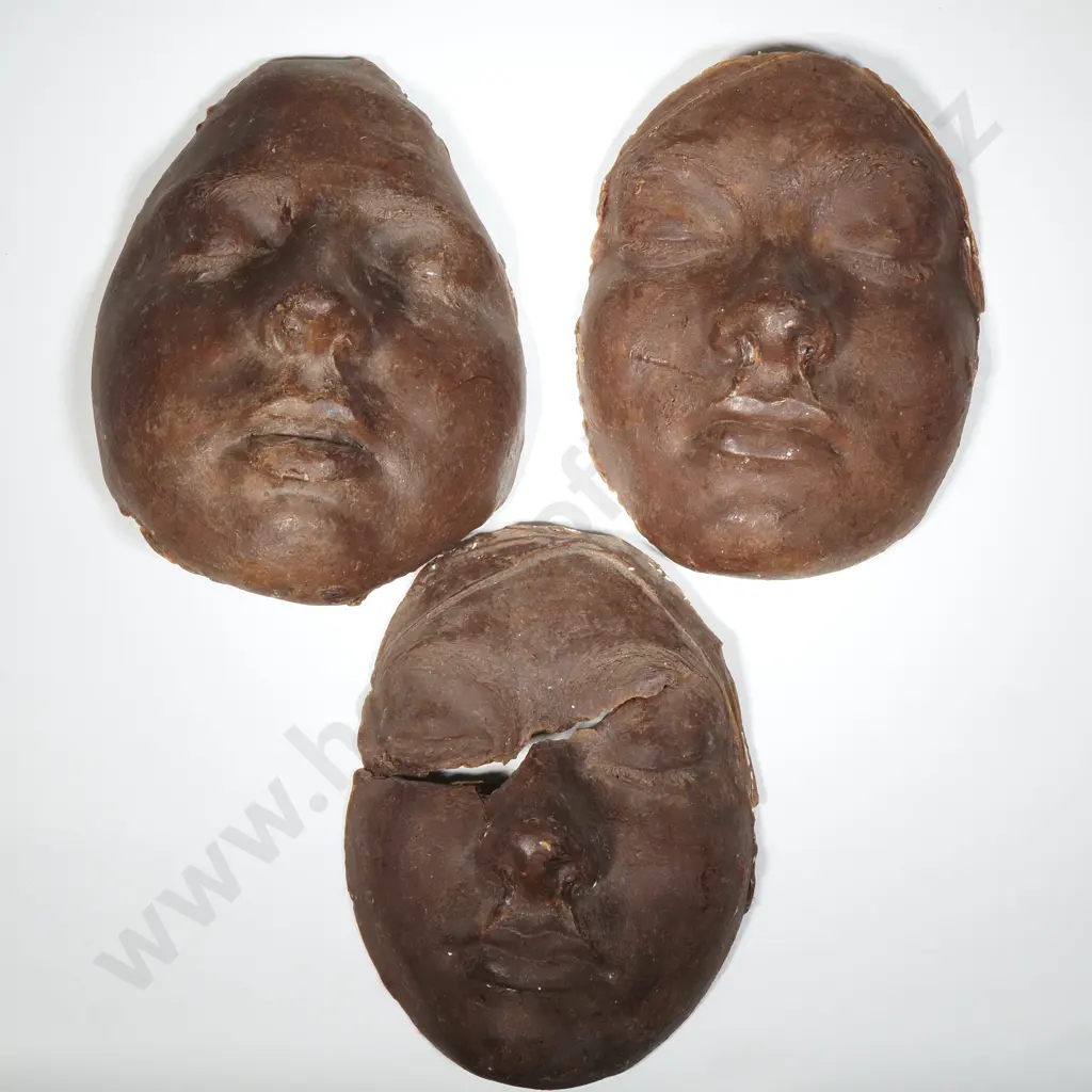 Three Oriental Wax Masks Image 1++