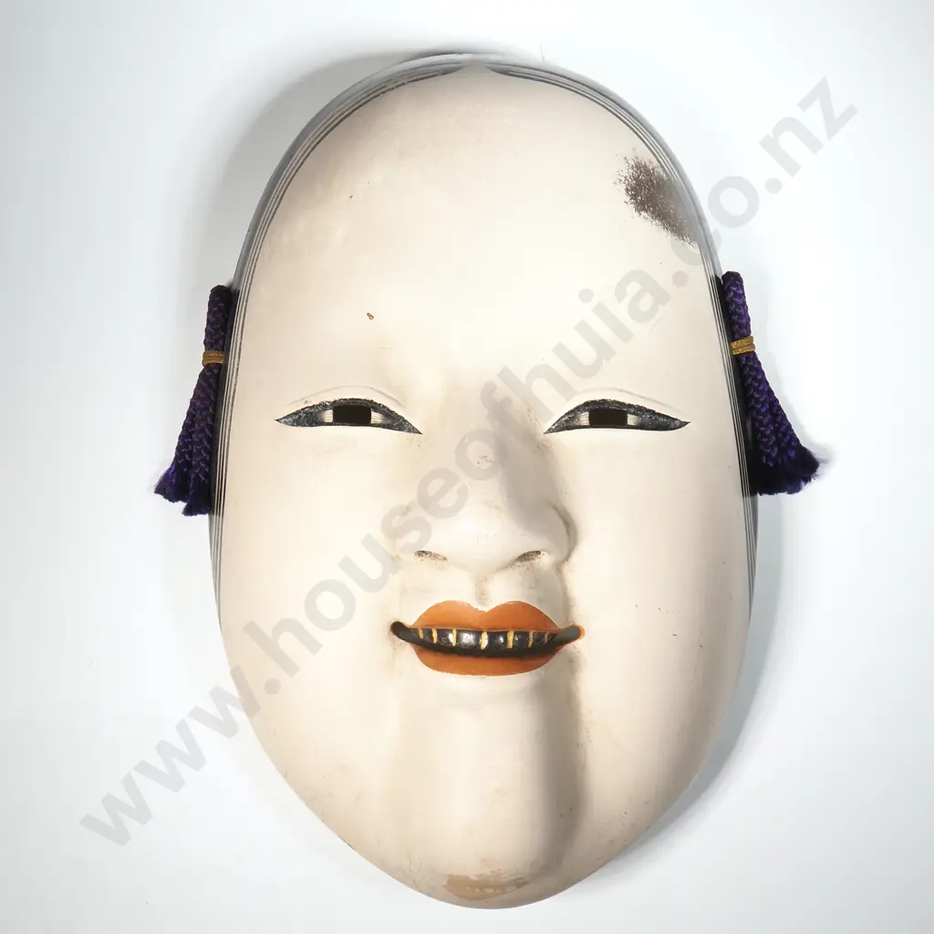 Vintage Pottery Shunga Noh Japanese Wall Mask Image 1++