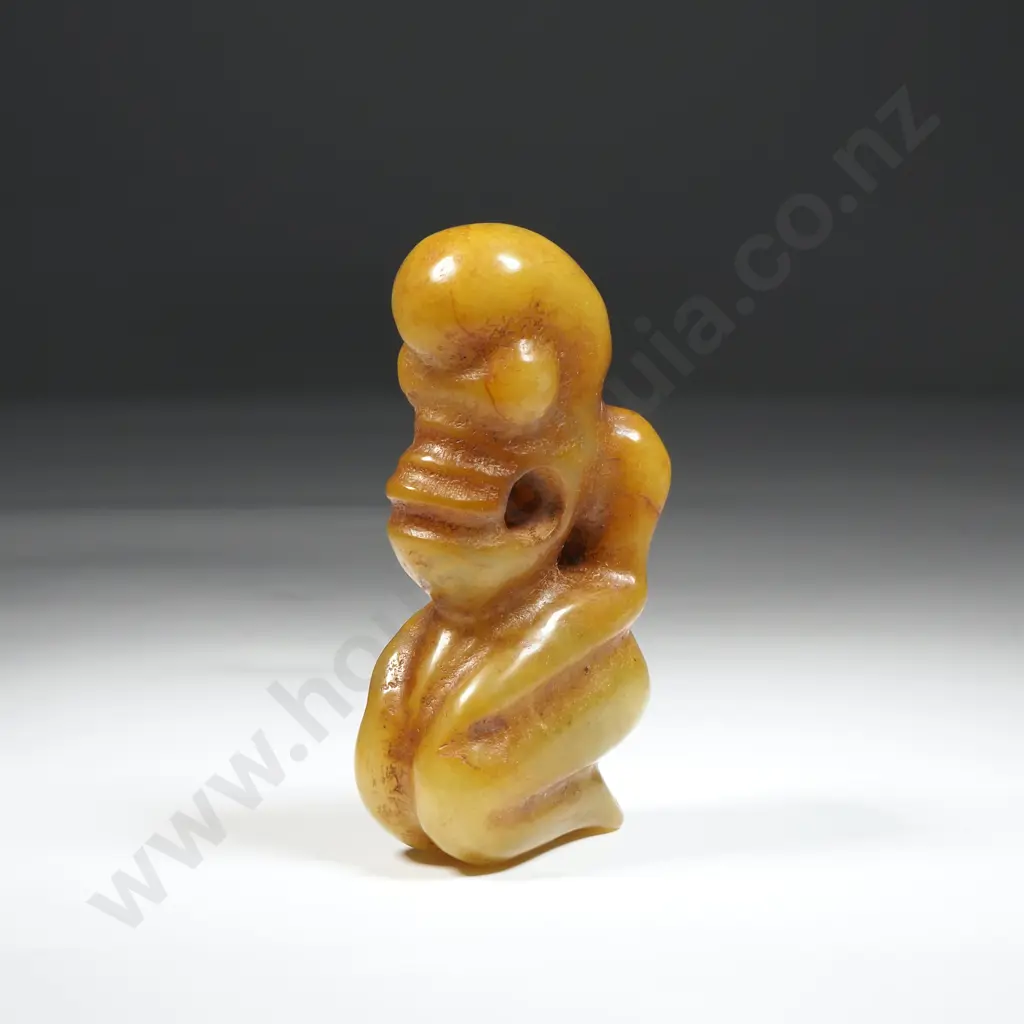 Hongshan Culture Jade "Pig Dragon"or Zhulong Known For Its Zoomorphic Form Combining A Pig Like Head with A Coiled Body Image 1++