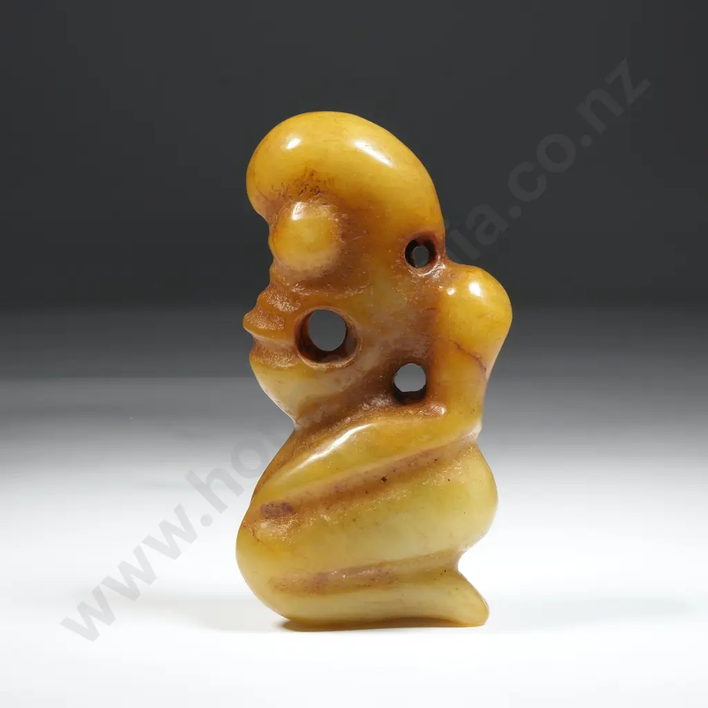 Hongshan Culture Jade "Pig Dragon"or Zhulong Known For Its Zoomorphic Form Combining A Pig Like Head with A Coiled Body Image 1++