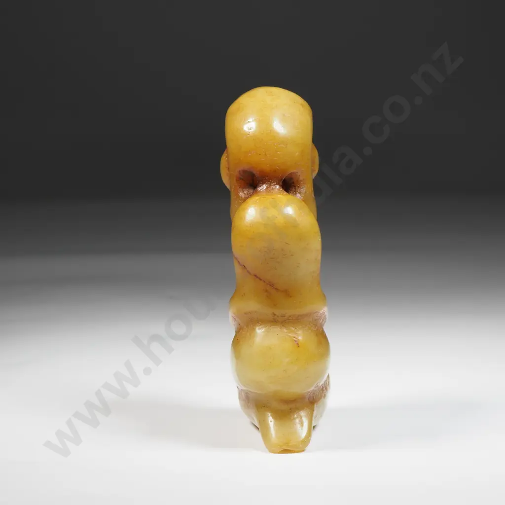 Hongshan Culture Jade "Pig Dragon"or Zhulong Known For Its Zoomorphic Form Combining A Pig Like Head with A Coiled Body Image 1++