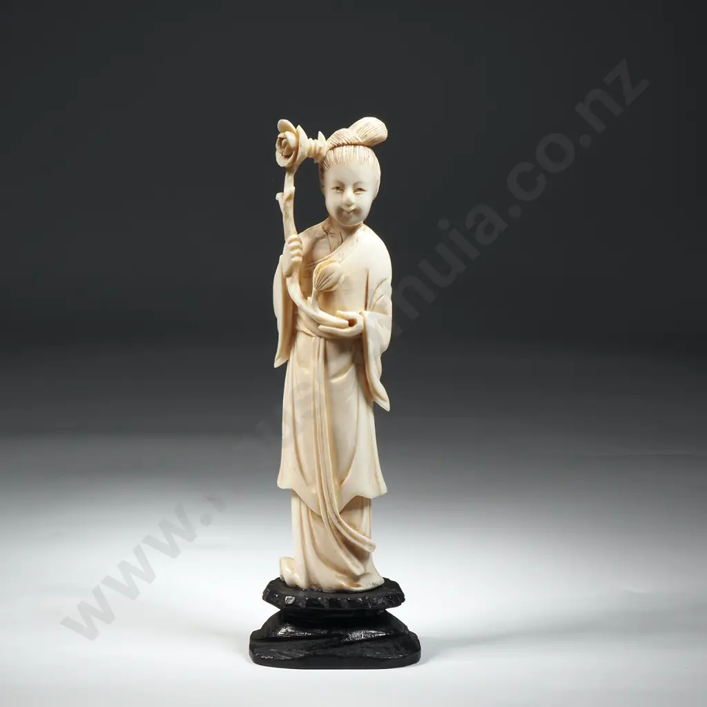 Bone Figure Of Guanyin, The Chinese Goddess Of Mercy & Passion  Image 1++