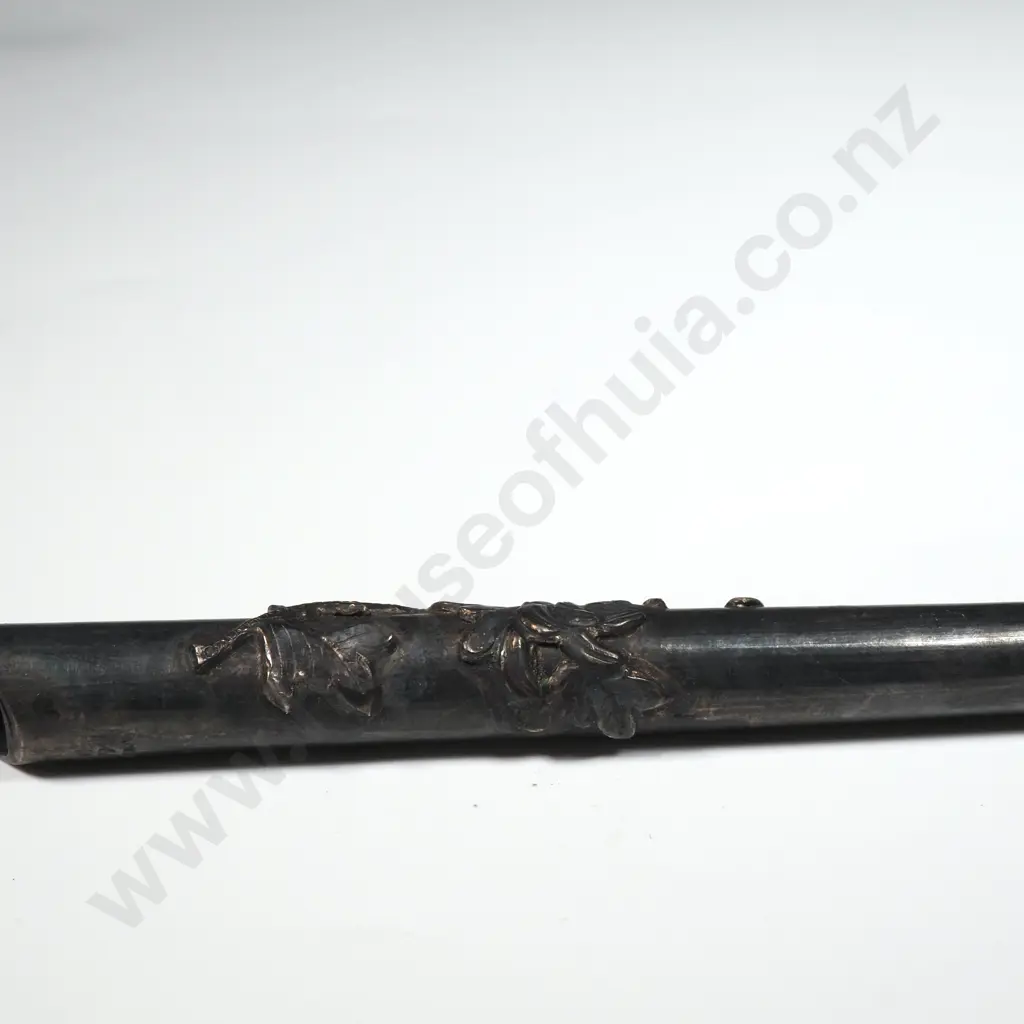 Chinese Export Silver Dip Pen C1900 Desk Item. Marked LH 90  Image 1++