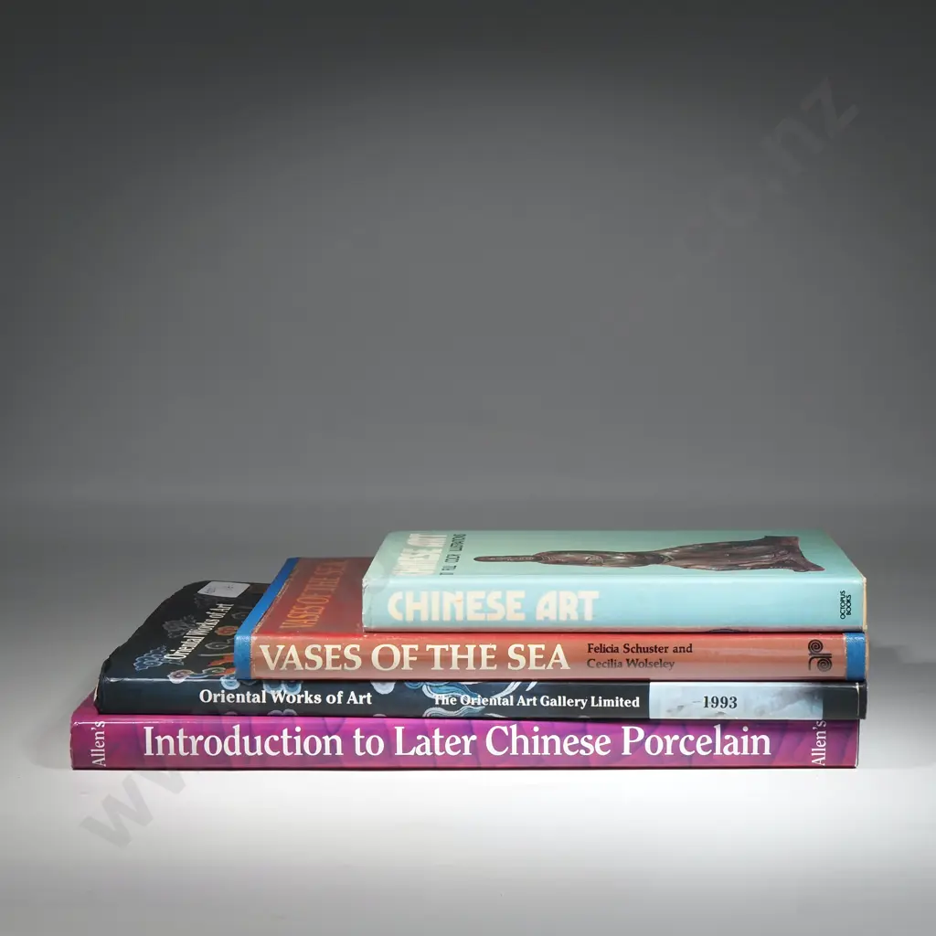 Collection Of Books On Asian Art Including Allen's Introduction To Later Chinese Porcelain, Oriental Works Of Art,  Image 1++