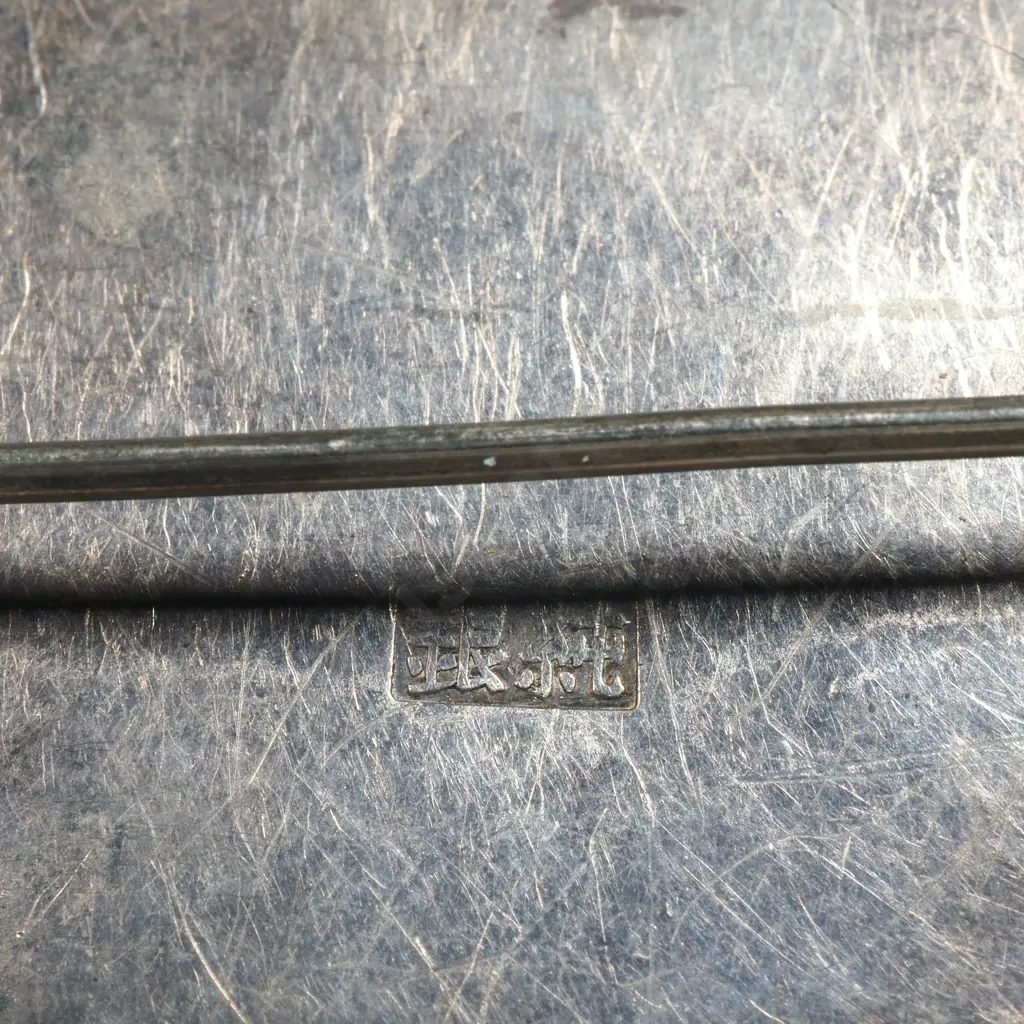 Ornate Chinese Export Sterling SIlver & Enamel Brooch Image 1++