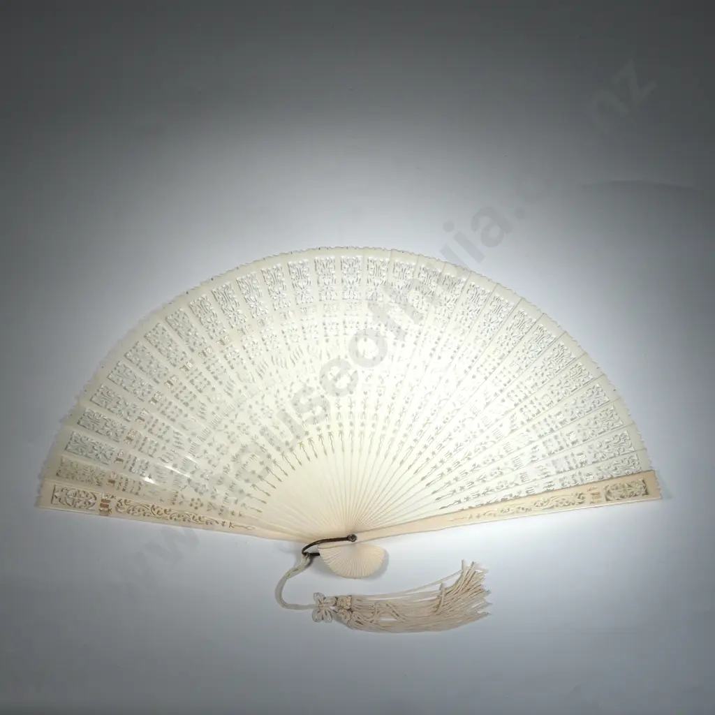 Vintage Celluloid Fan in Original Box  Image 1++