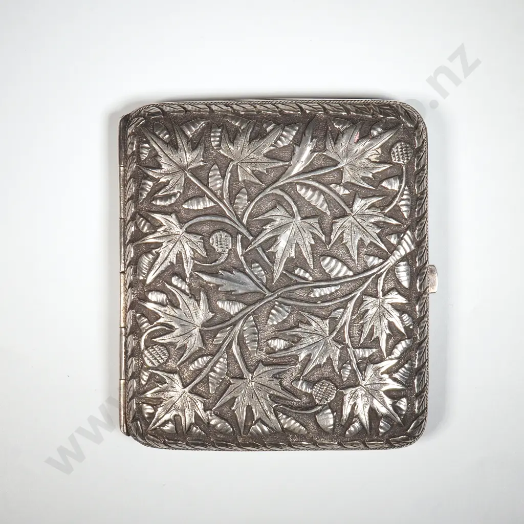 Indian Silver Cigarette Case A/F Image 1++