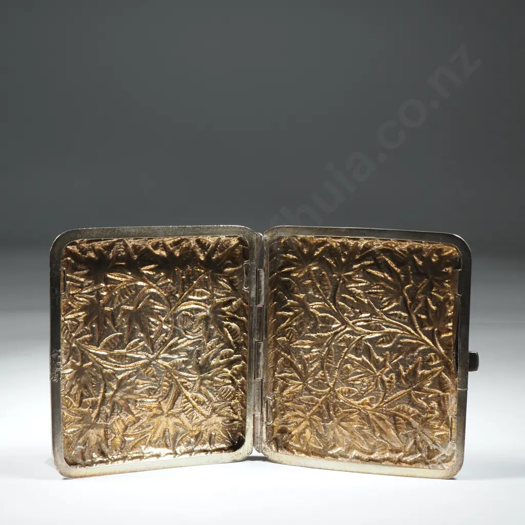 Indian Silver Cigarette Case A/F Image 1++