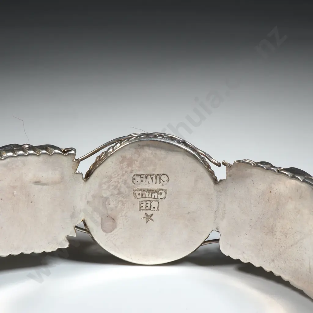 Ornate Dragon Chinese Silver Bracelet Image 1++