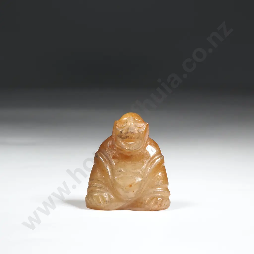 Carved jade Buddha - 36.4 Carats  Image 1++