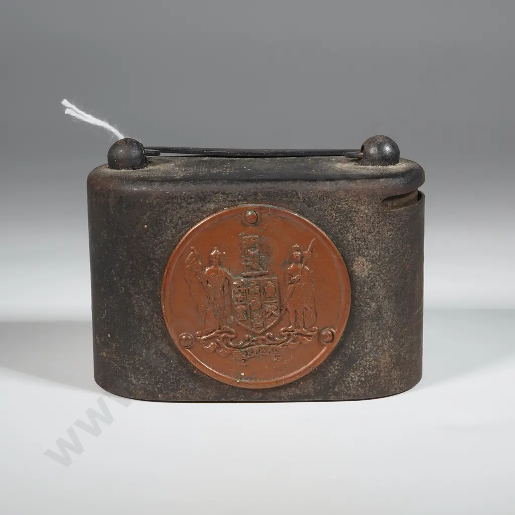 Antique Metal New Zealand post Office Savings Bank Money Box. Image 1++