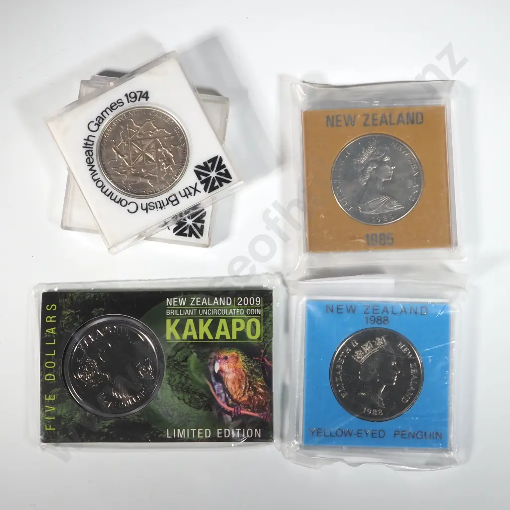 Five Uncirculated New Zealand Coins  Image 1++