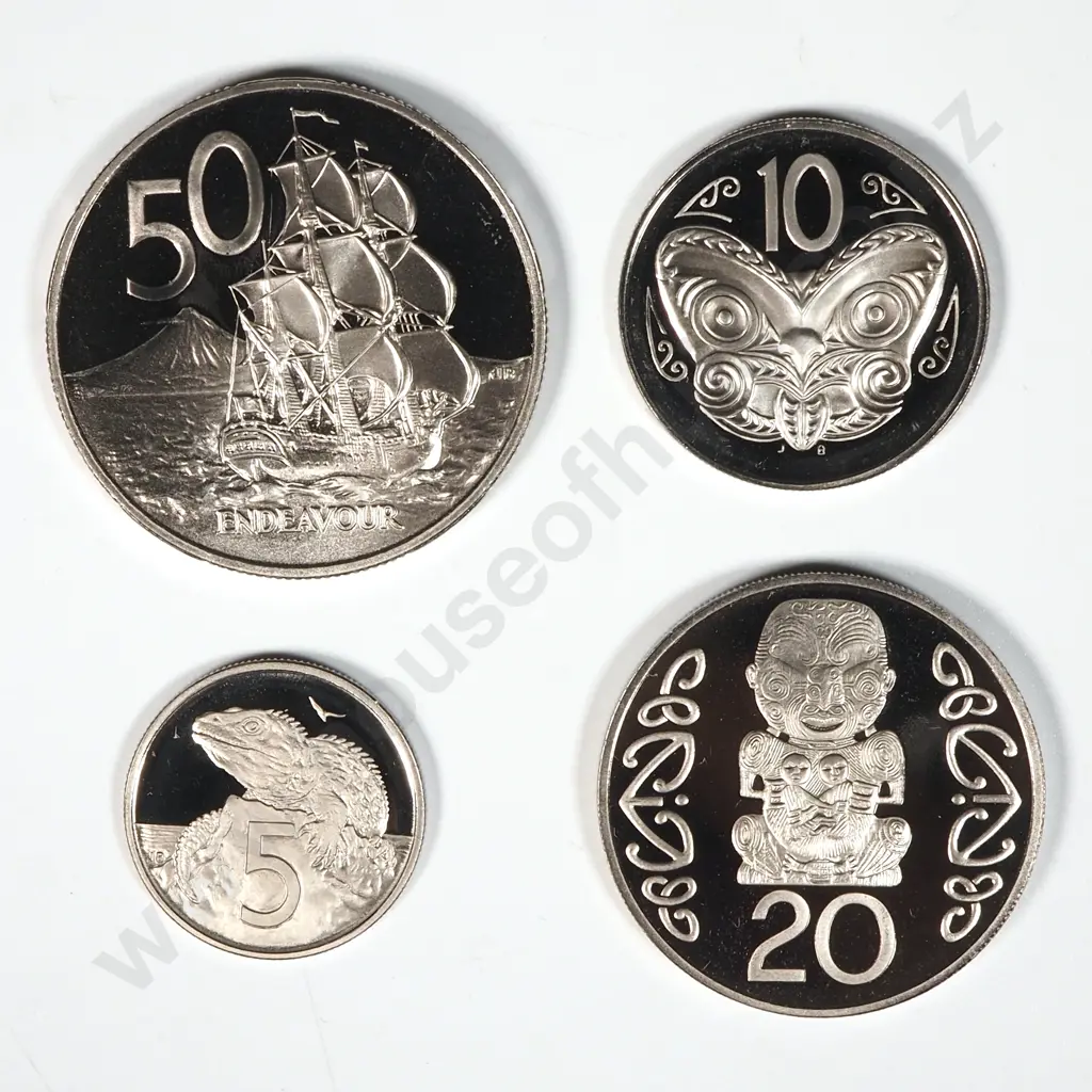 New Zealand Proof 5/10/20/50 Cent Coins  Image 1++