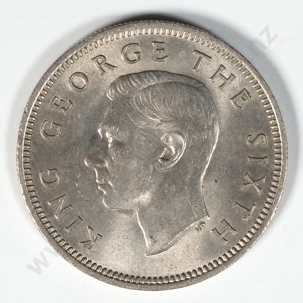 1948 New Zealand Shilling - Nice Lustre - Few Small Spots  Image 1++