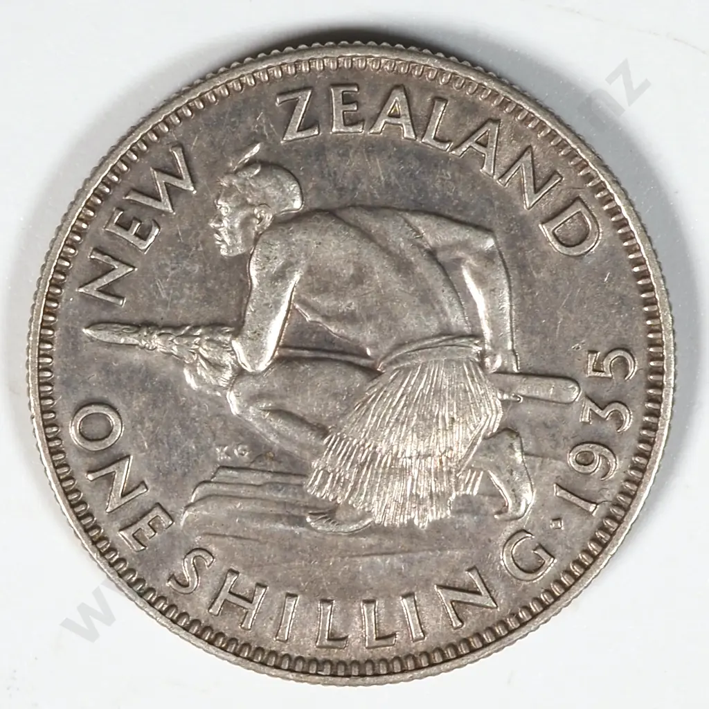 1935 New Zealand One Shilling - Better Grade  Image 1++