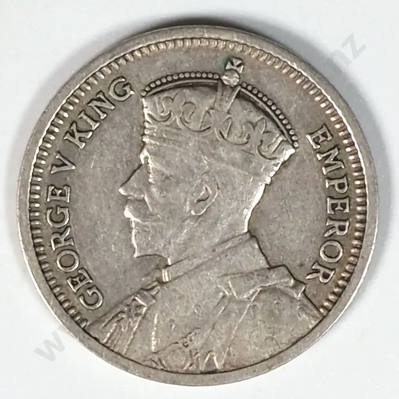 1935 New Zealand Threepence  Image 1++