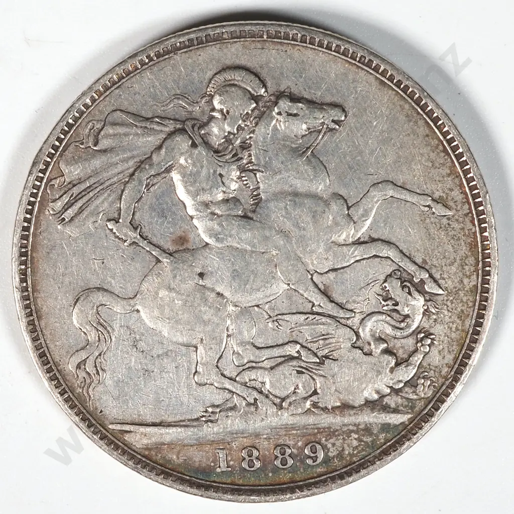 1889 United Kingdom Silver Crown  Image 1++