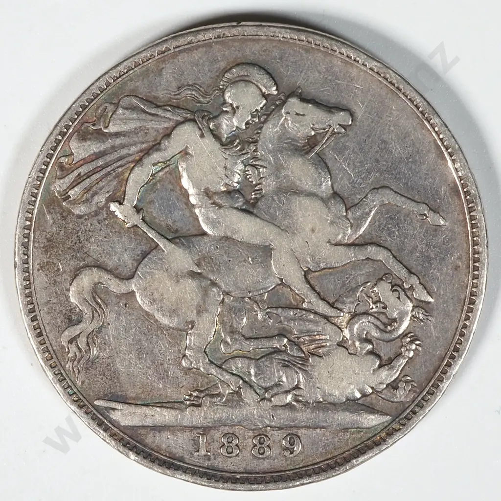 1889 United Kingdom Silver Crown  Image 1++