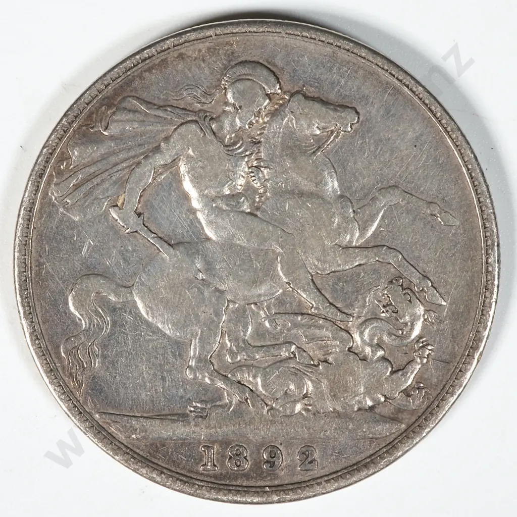 1892 United Kingdom Silver Crown  Image 1++