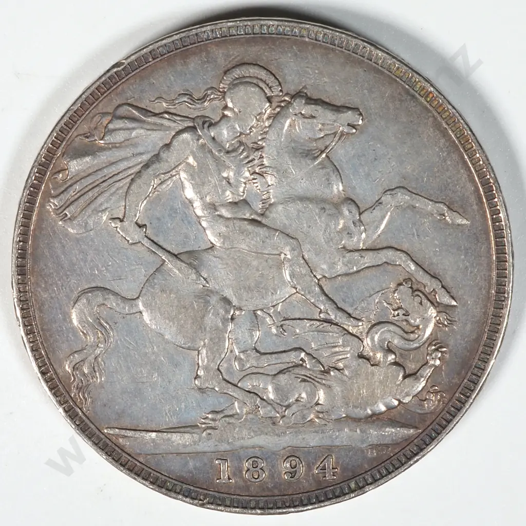 1894 United Kingdom LVII Silver Crown  Image 1++