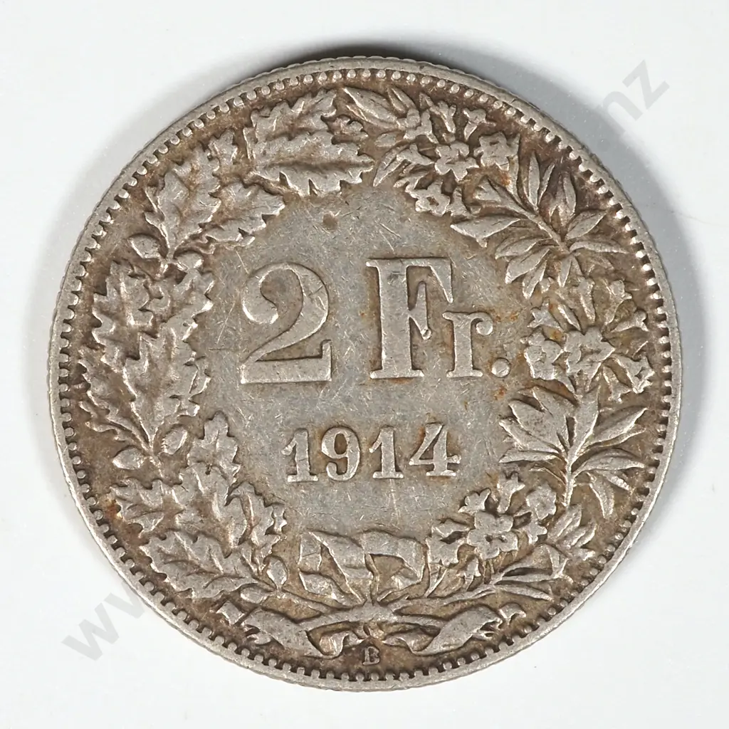 1914 French Two Francs  Image 1++