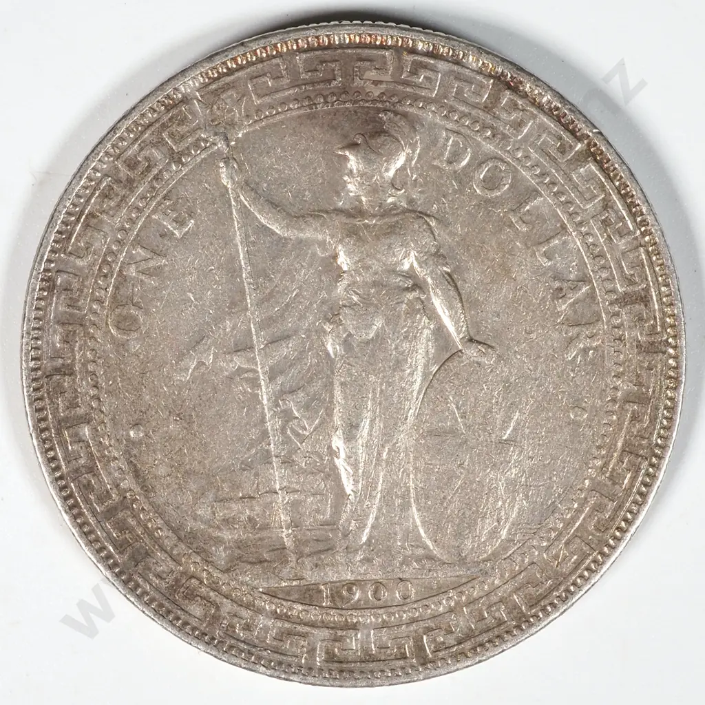 1900 United Kingdom Silver Trade Dollar Image 1++