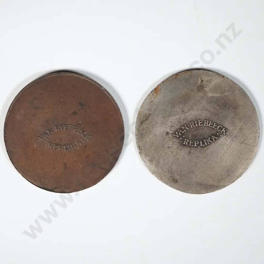 Two Van Riebeeck Coin "Replika" Image 1++