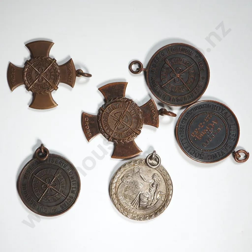 Assorted New Zealand Royal Society Life Saving Medals  Image 1++