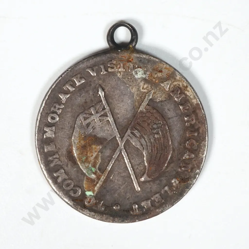 Sterling Silver 1908 Commemorate the Visit of the American Fleet  Image 1++