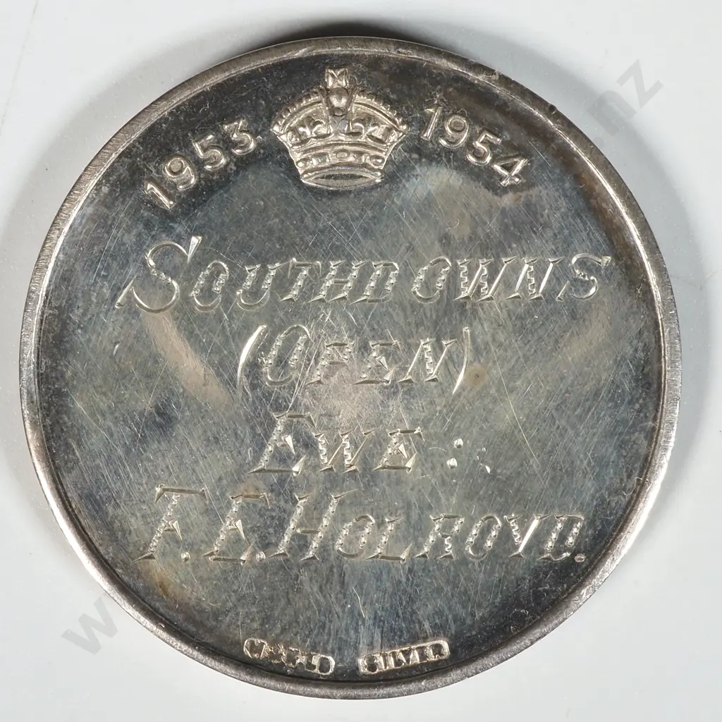 1953 Sterling Silver A & P Medal to T Holrove  Image 1++