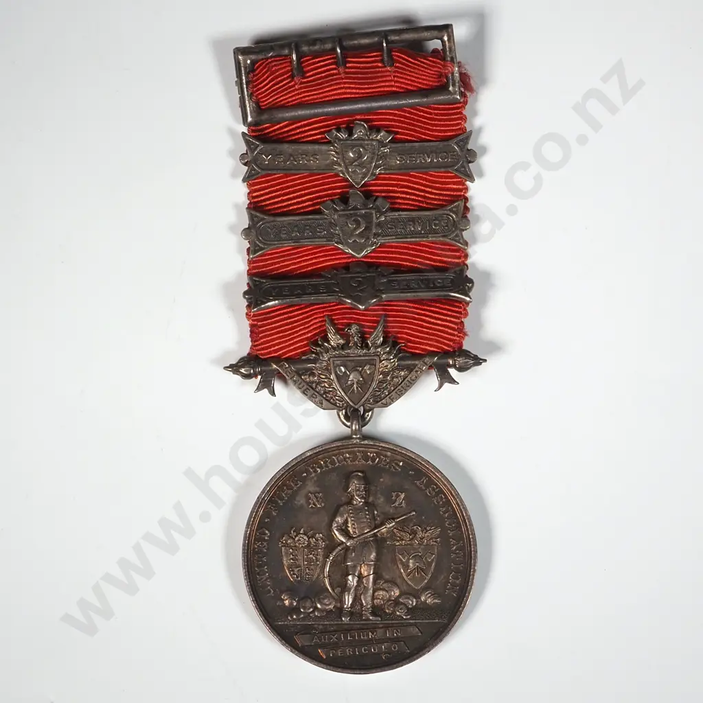 1913 UFBA Medal to A Craig - Wellington Fire Brigade - 53.7 Grams Image 1++