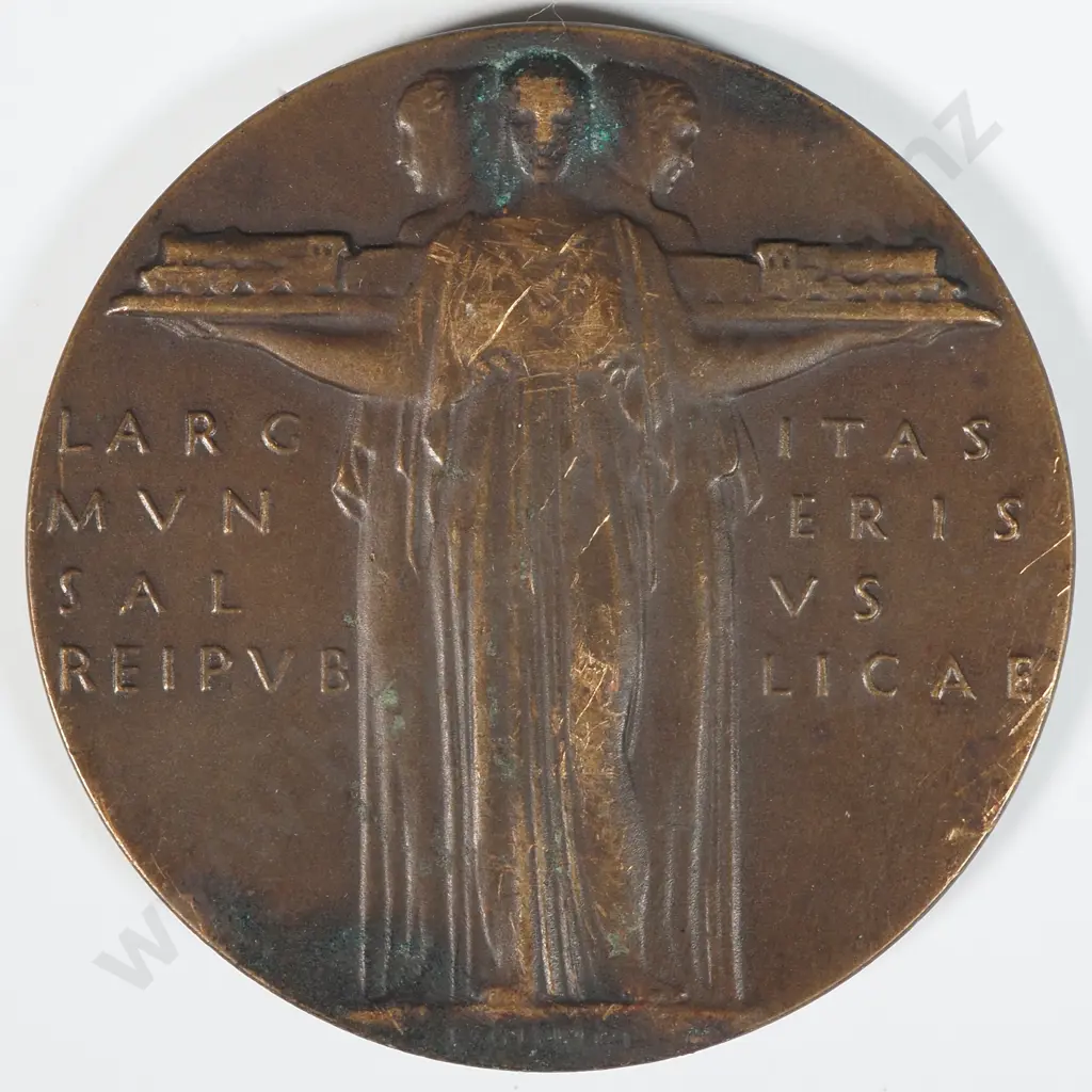 1926 For Service in National Emergency May - Mine Strikes English Struck Table Medal Image 1++