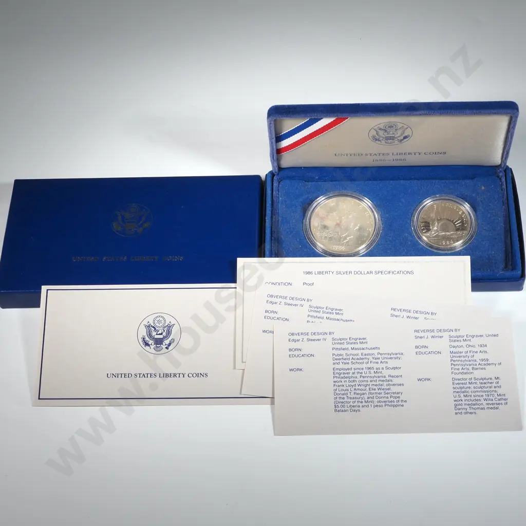1986 Liberty Silver Coin Set .900 Silver  Image 1++
