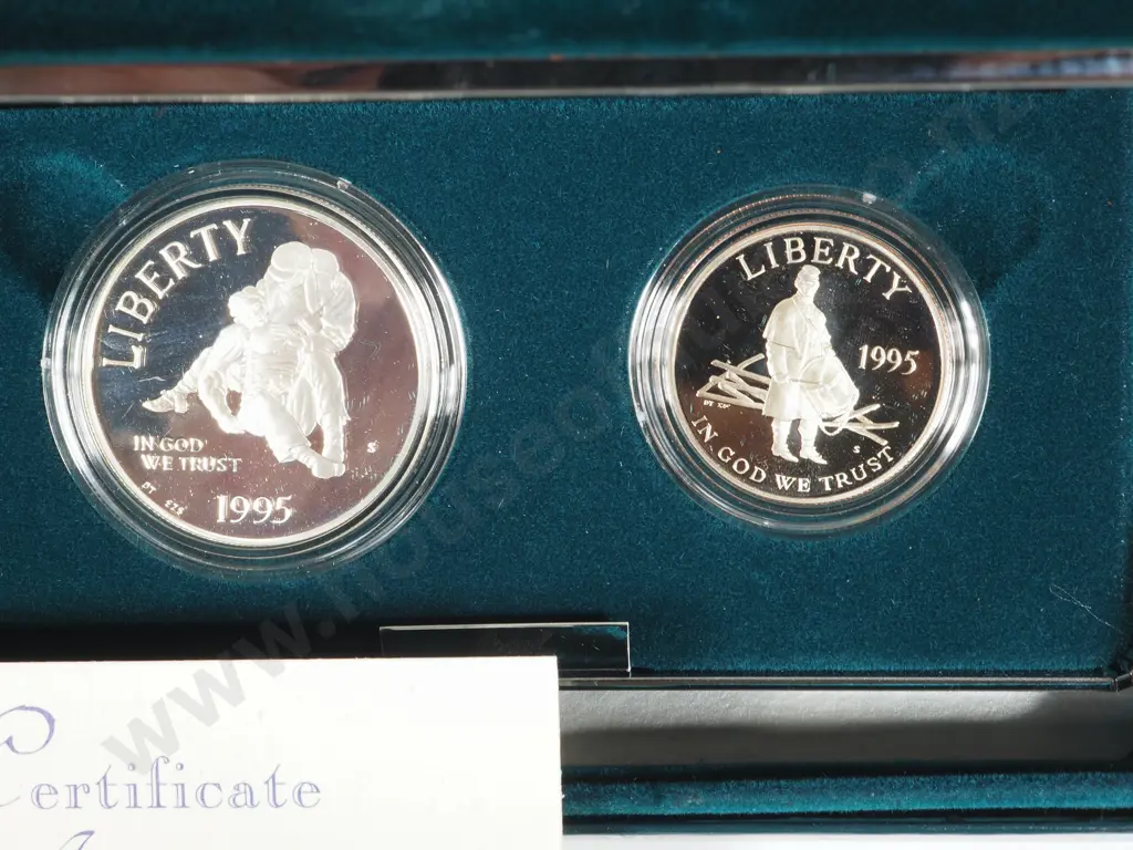 1995 United States of America Civil War Battlefield Commemorative Silver Coins  Image 1++
