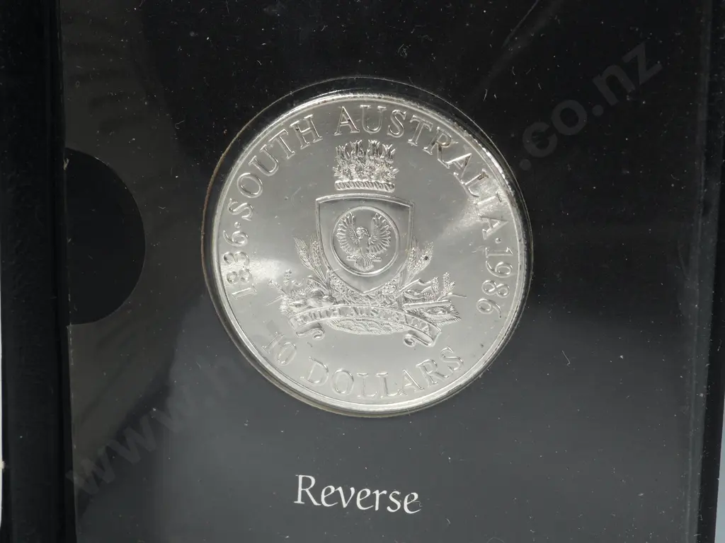 South Australia Jubilee $10 - 20 Gram Sterling Silver Coin  Image 1++