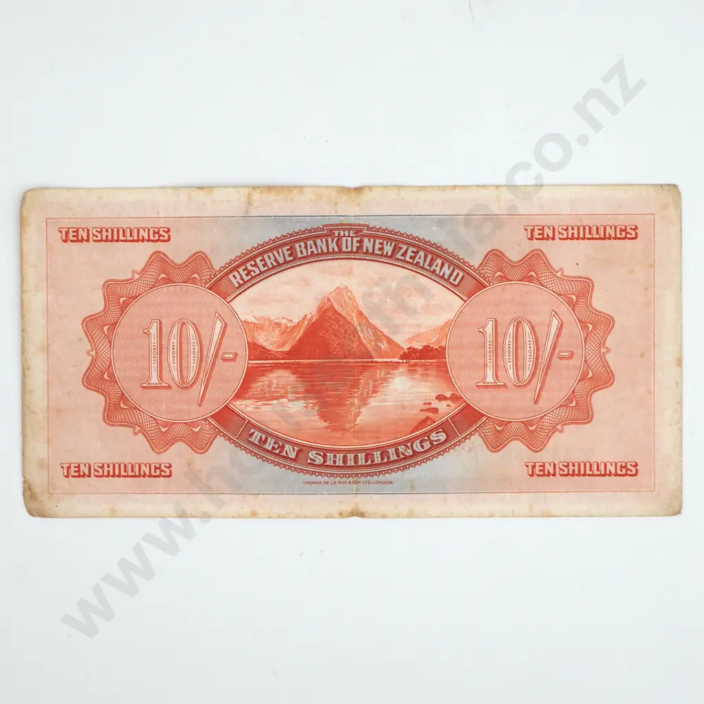 TEN SHILLING, SERIAL Y 545858, FINE, C.V. $500 Image 1++