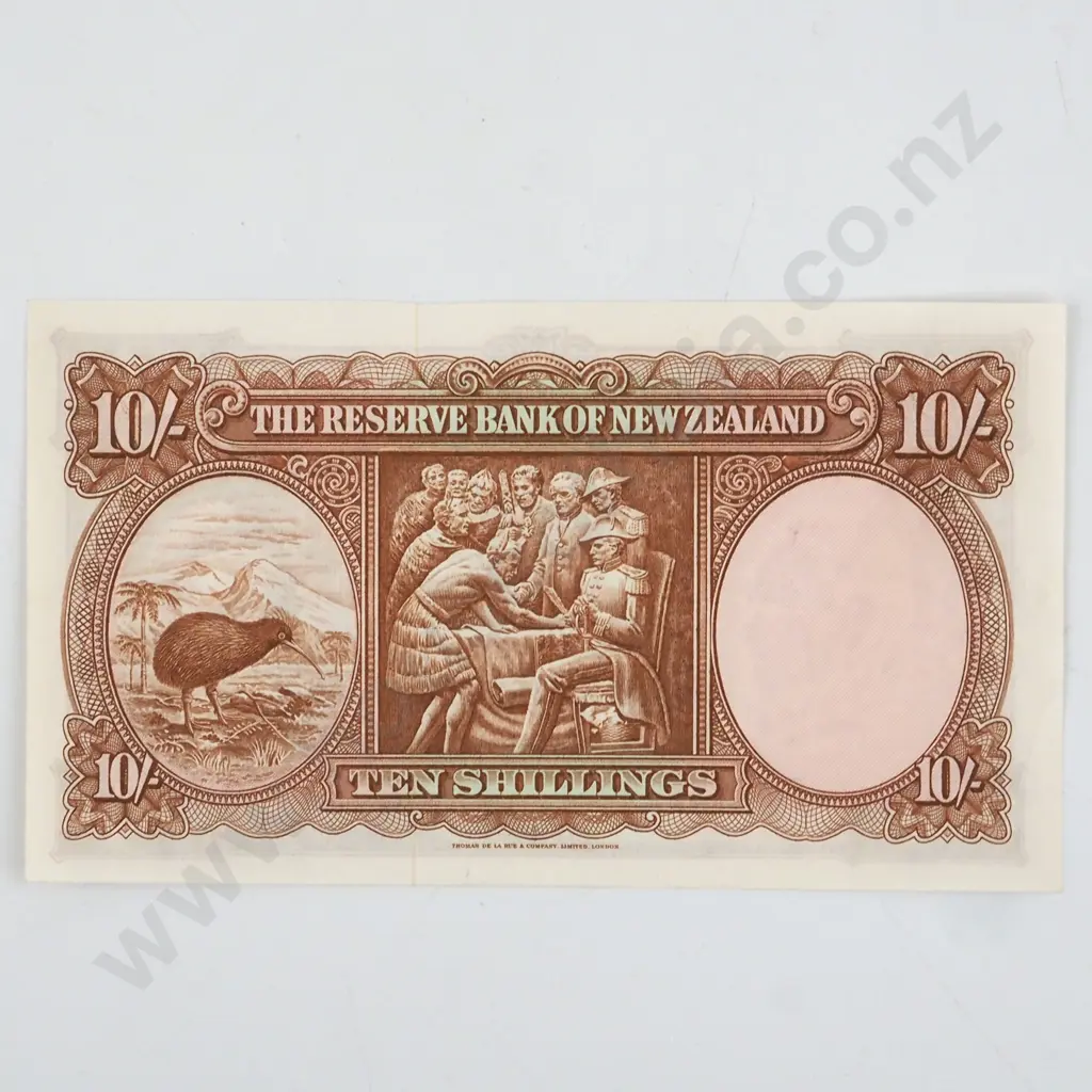 New Zealand Ten Shilling Fleming Banknote  Image 1++