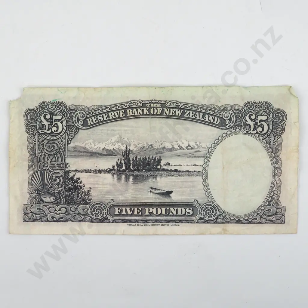 New Zealand Five Pound Fleming Banknote  Image 1++