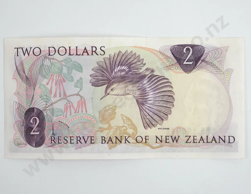 New Zealand Two Dollar Wilks Banknote Image 1++