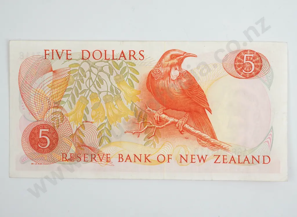 New Zealand Five Dollar Hardie Banknote AUNC  Image 1++