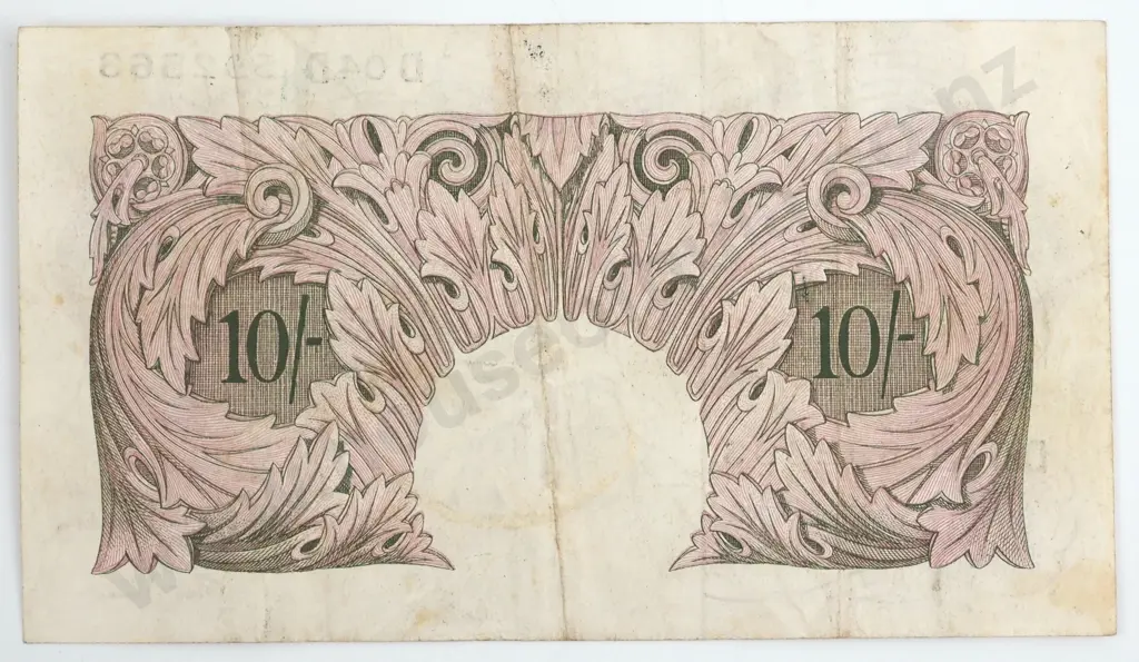 United Kingdom Ten Shilling Peppiatt Banknote  Image 1++