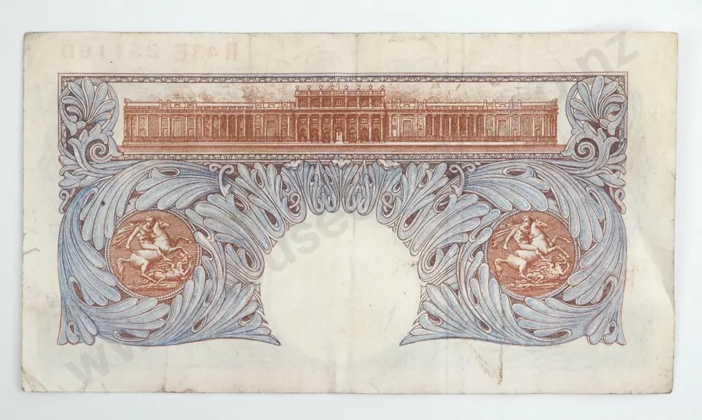 United Kingdom One Pound Peppiatt 2nd Period Banknote (1940-1948) - Better Grade Image 1++