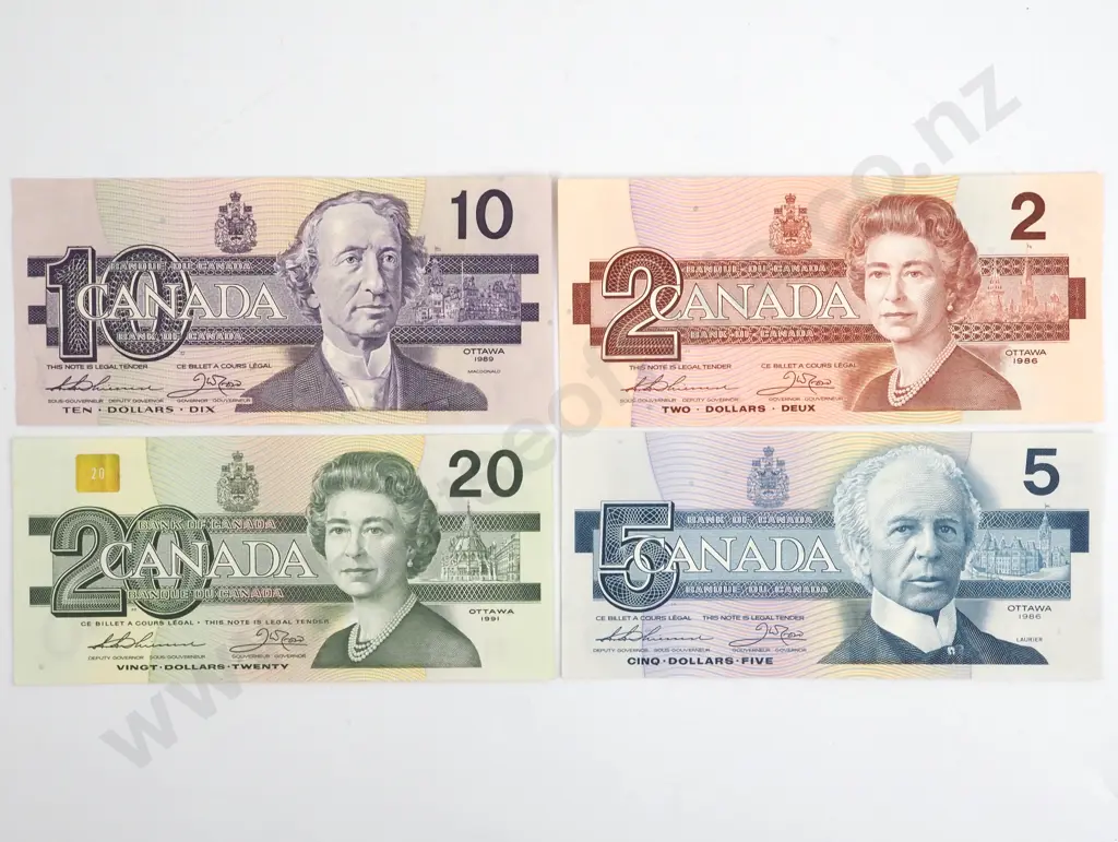 Four Canada Banknotes  Image 1++